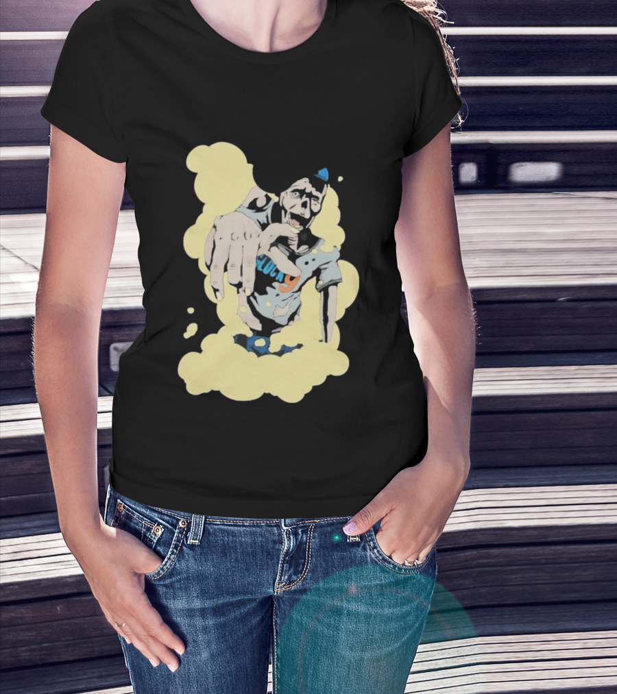 Zombie Apocalypse Glock9 Graphic Smashing Through Smoke T-Shirt