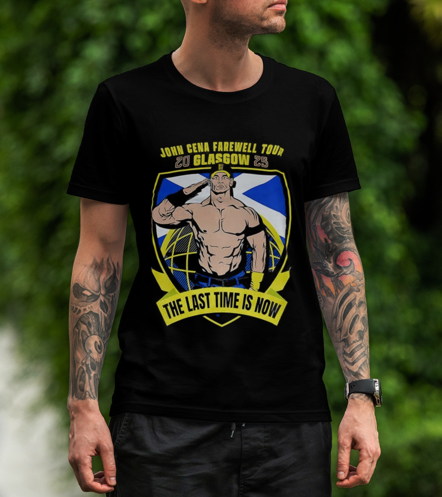 John Cena Farewell Tour Glasgow 2025 The Last Time Is Now T-Shirt
