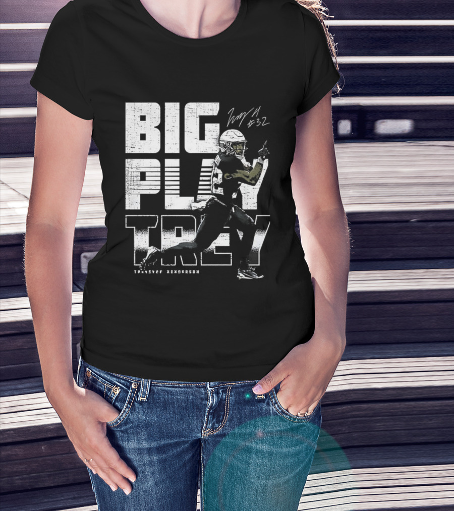 Big Play Trey TreVeyon Henderson Signature Retro Football T-Shirt