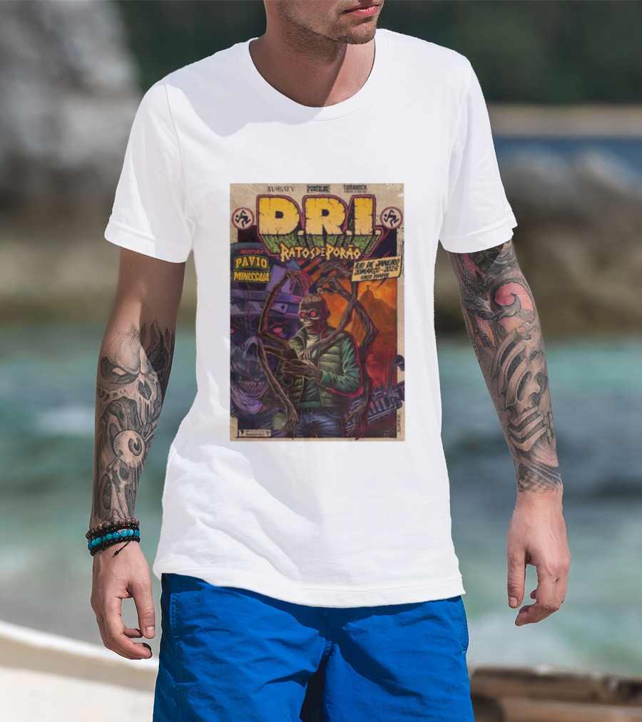 D.R.I Ratos De Porão Rio De Janeiro Zumbargo 2026 Circo Voador T-Shirt