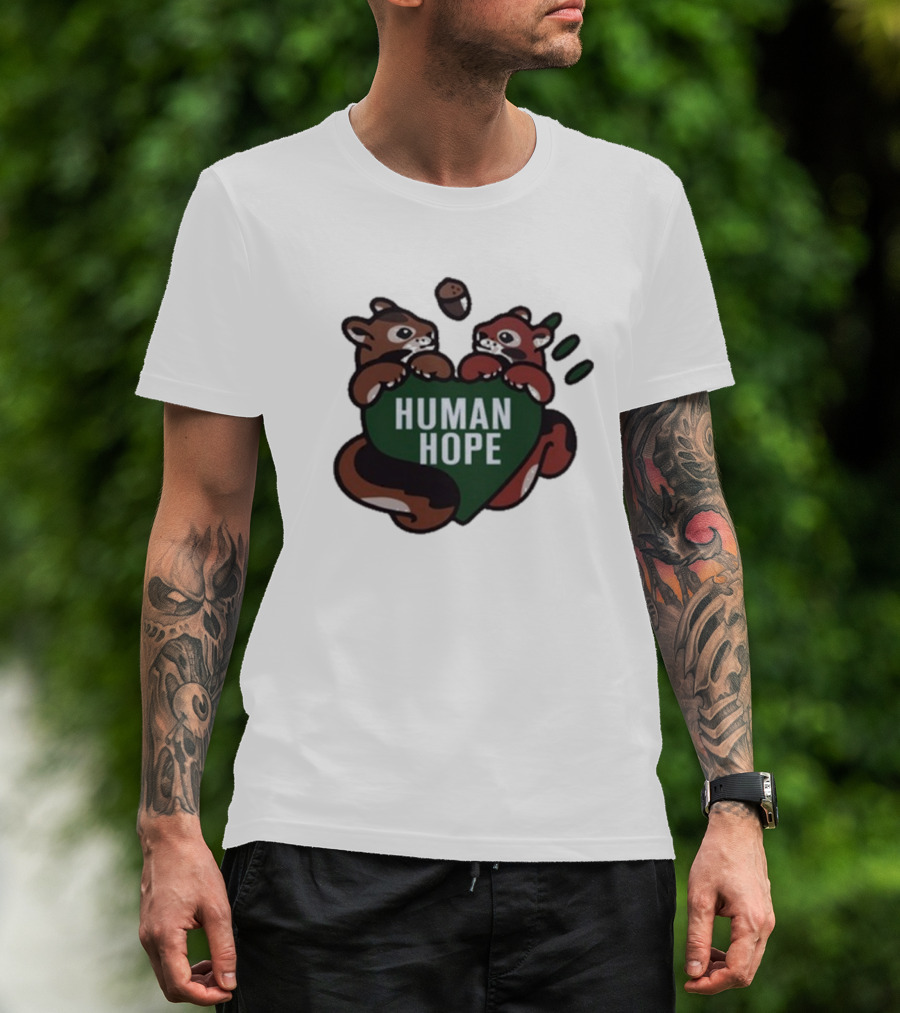J-Hope Human Hope Squirrel Duo With Acorn And Heart T-Shirt