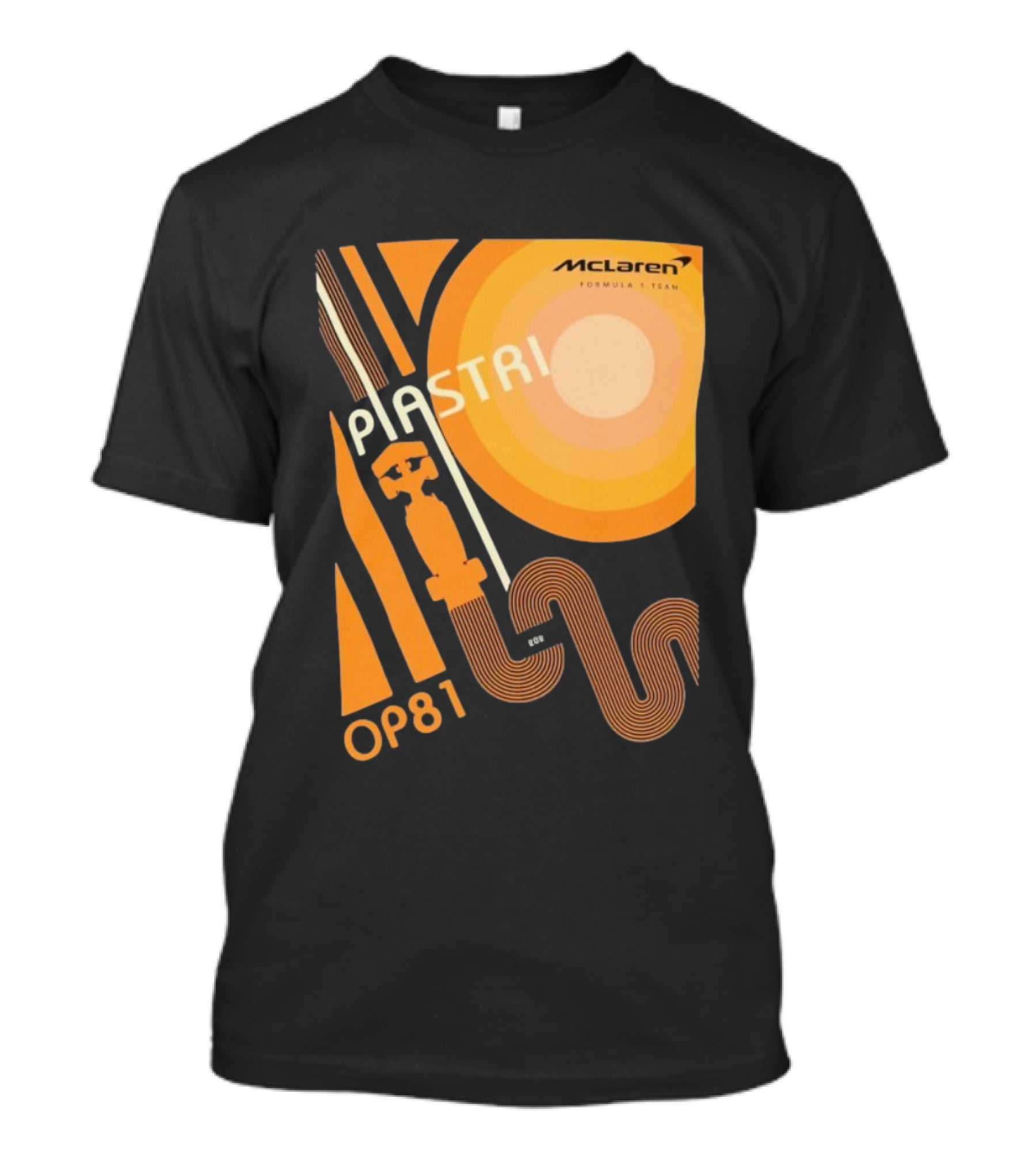McLaren Formula 1 Team Piastri OP81 Retro Racing T-Shirt