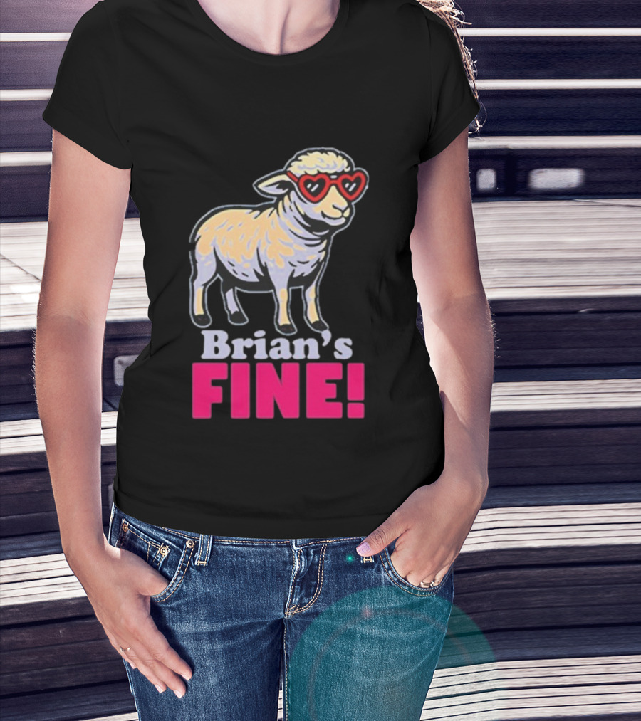 Mitchell Coombs Brian's Fine Lamb Heart Sunglasses T-Shirt