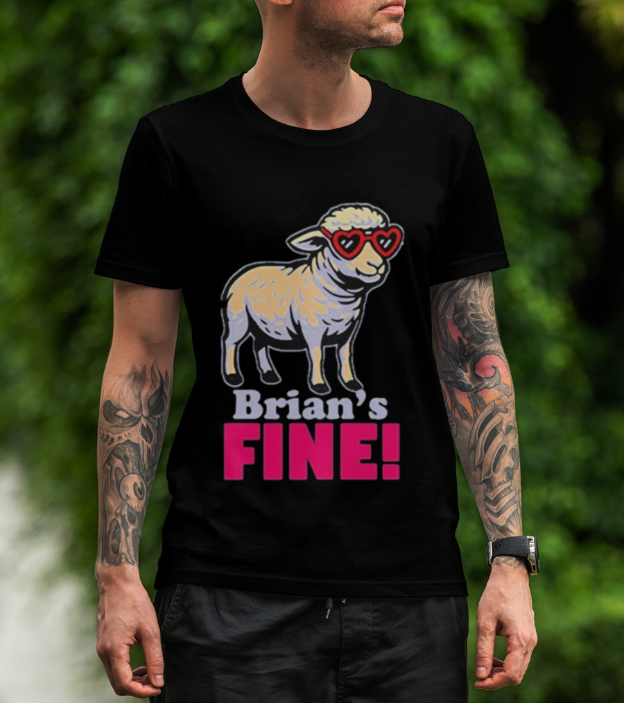 Mitchell Coombs Brian's Fine Lamb Heart Sunglasses T-Shirt