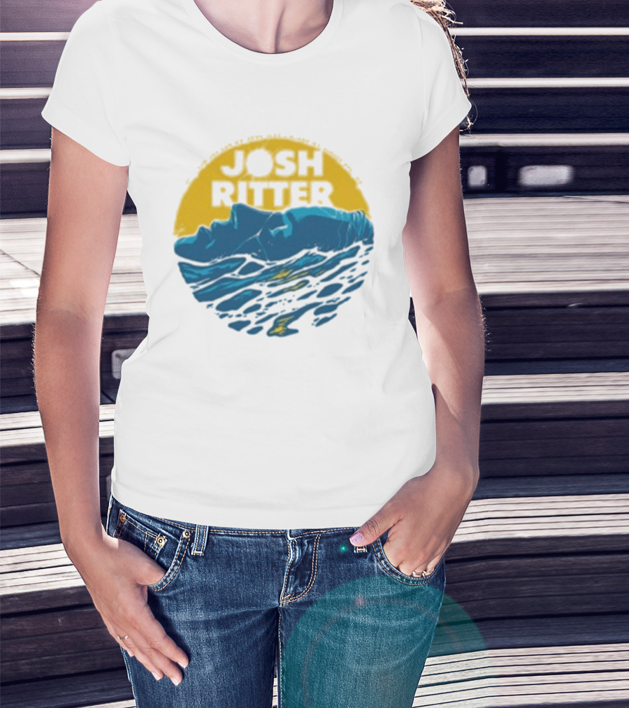 Josh Ritter Wild Ways Face Ocean Sunrise T-Shirt