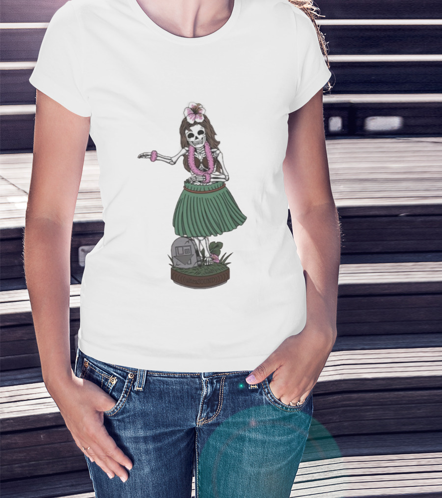 The Neighbourhood UltraSOUND Hula Skeleton Girl T-Shirt