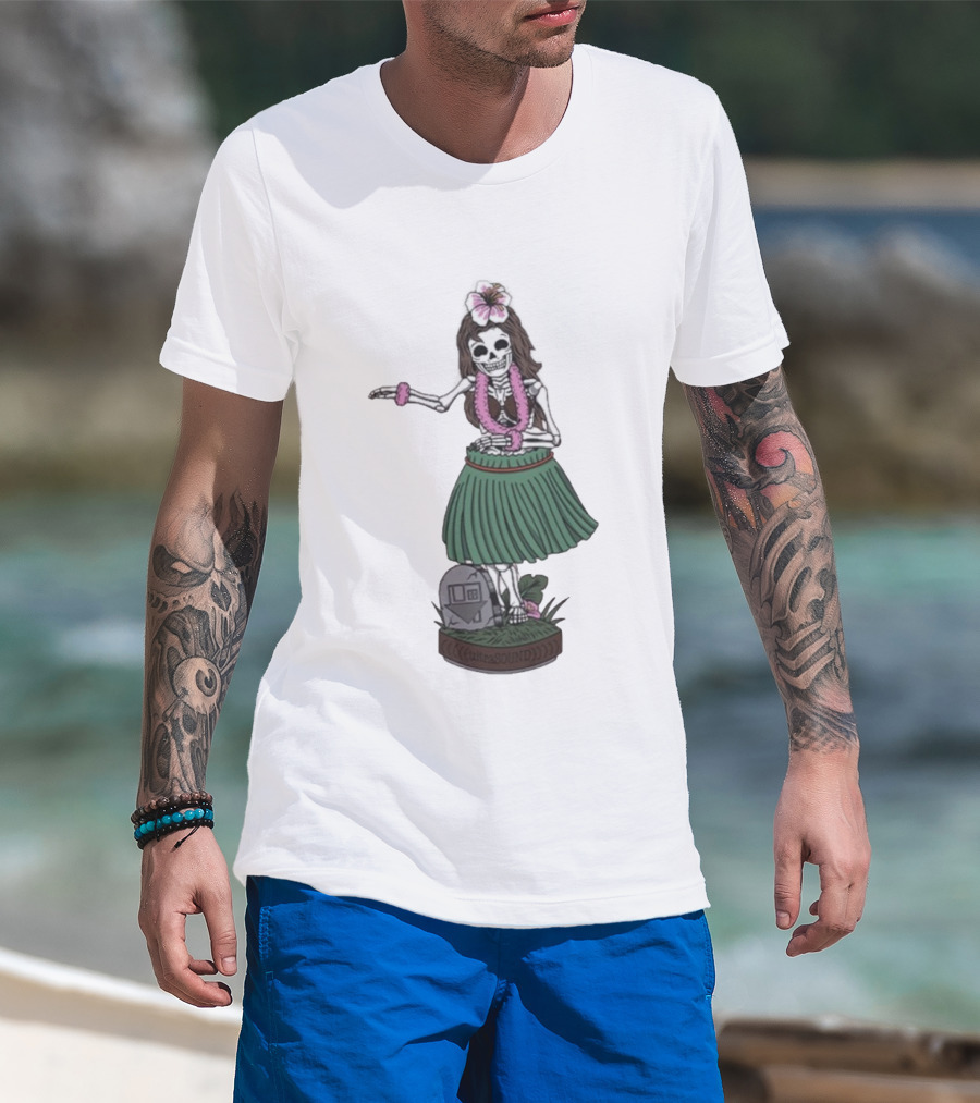 The Neighbourhood UltraSOUND Hula Skeleton Girl T-Shirt