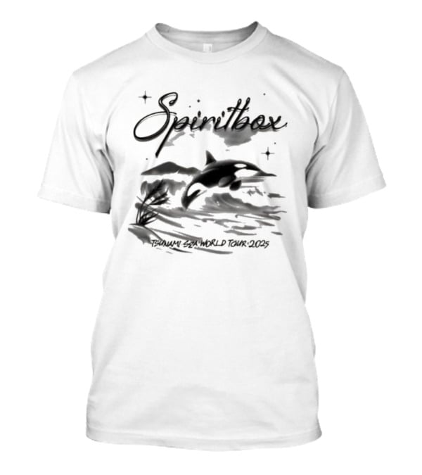 Spiritbox Tsunami Sea World Tour 2025 Orca Whale T-Shirt