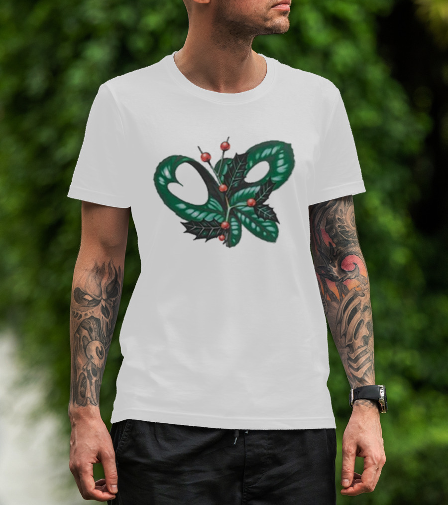 Olivia Rodrigo Holly Christmas Snake And Berries Holiday Theme T-Shirt