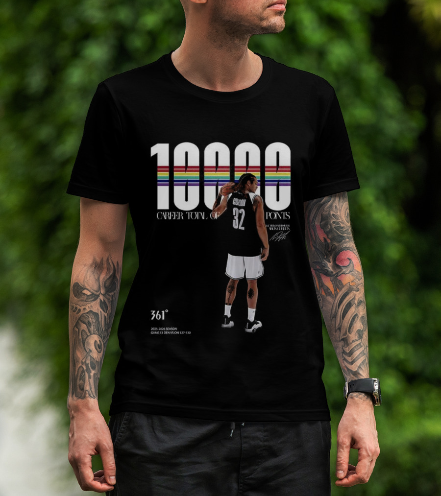 Aaron Gordon 10,000 Career Points 761 Signature T-Shirt