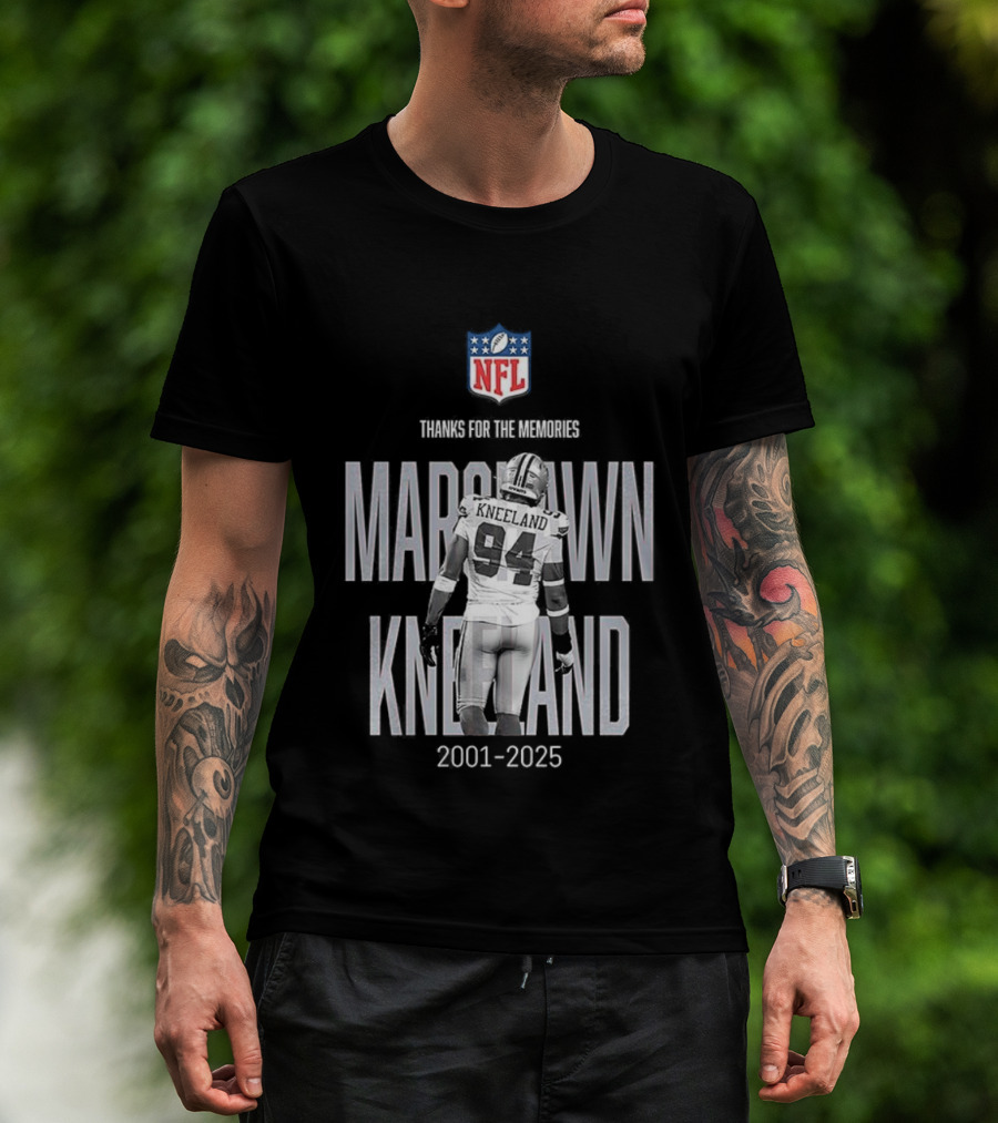 Marshawn Kneeland Dallas Cowboys NFL Thanks For The Memories 2001-2025 T-Shirt