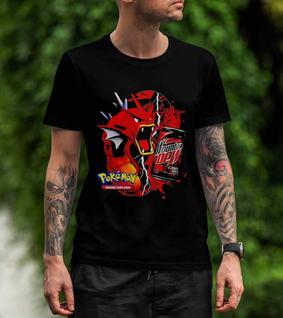 Pokémon Trading Card Game Gyarados Mountain Dew Collaboration T-Shirt