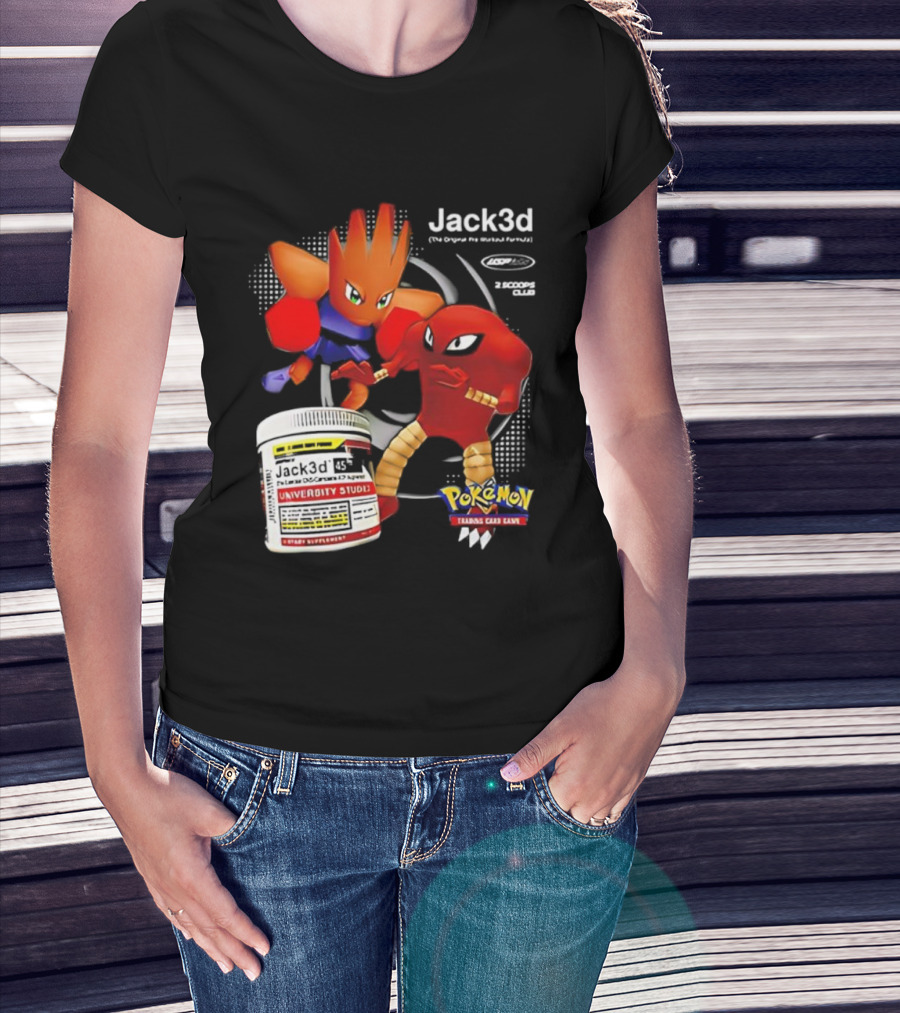 Jack3d Pokémon Hitmonlee Hitmonchan Kanto Original Characters T-Shirt