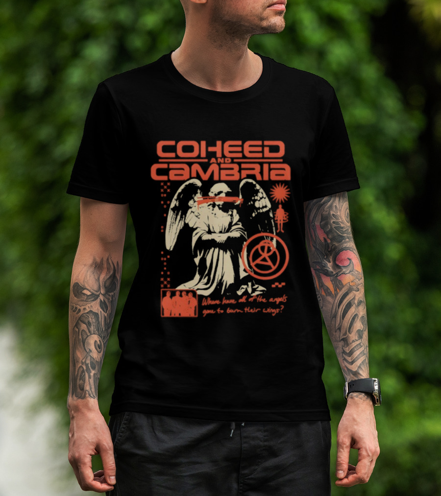 Coheed And Cambria Angels Neon Gone Solar Symbol T-Shirt