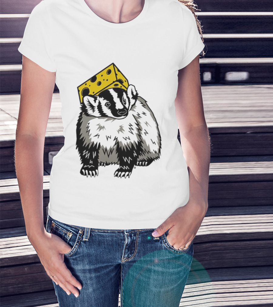 Cheesehead Badger Wisconsin Football Fans T-Shirt