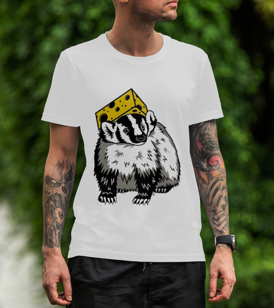 Cheesehead Badger Wisconsin Football Fans T-Shirt