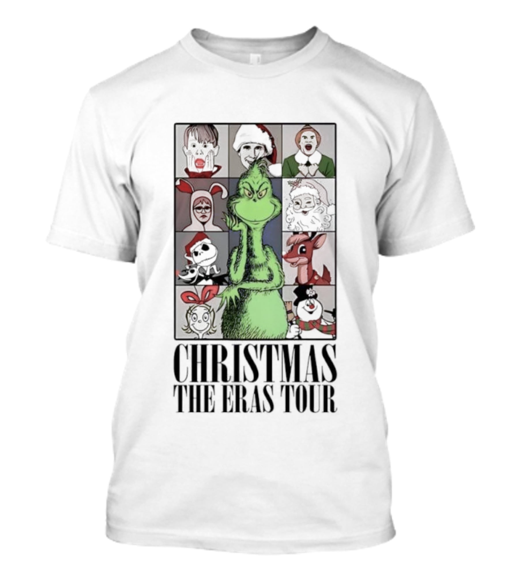 Christmas Characters Grinch Eras Tour Collection T-Shirt