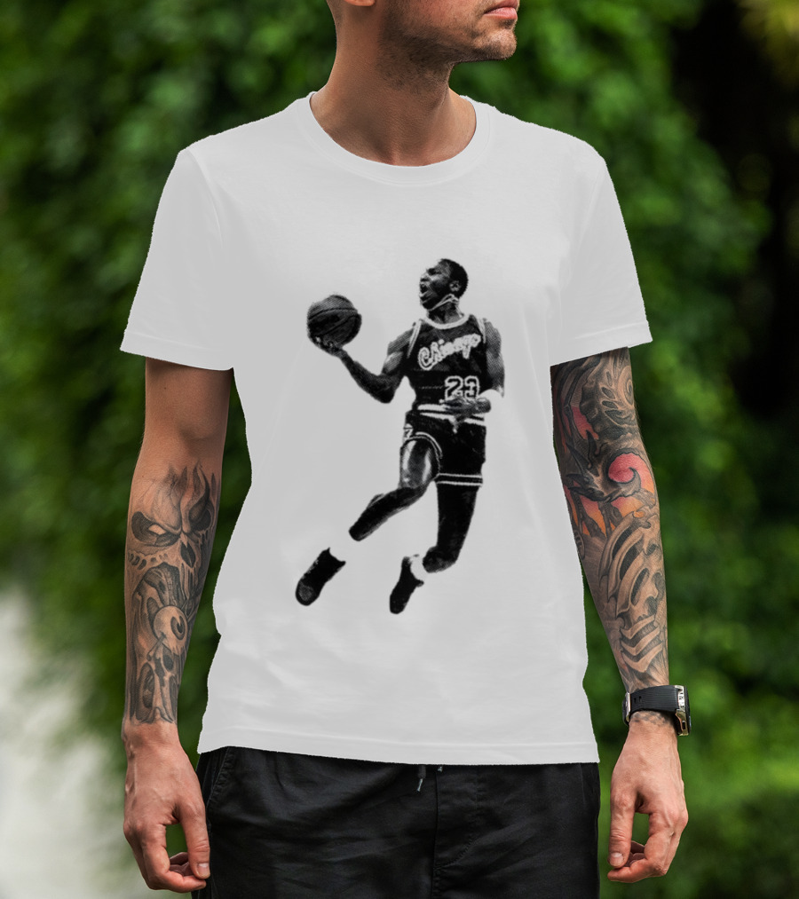 Jordan Chicago 23 Basketball Jump Pose T-Shirt