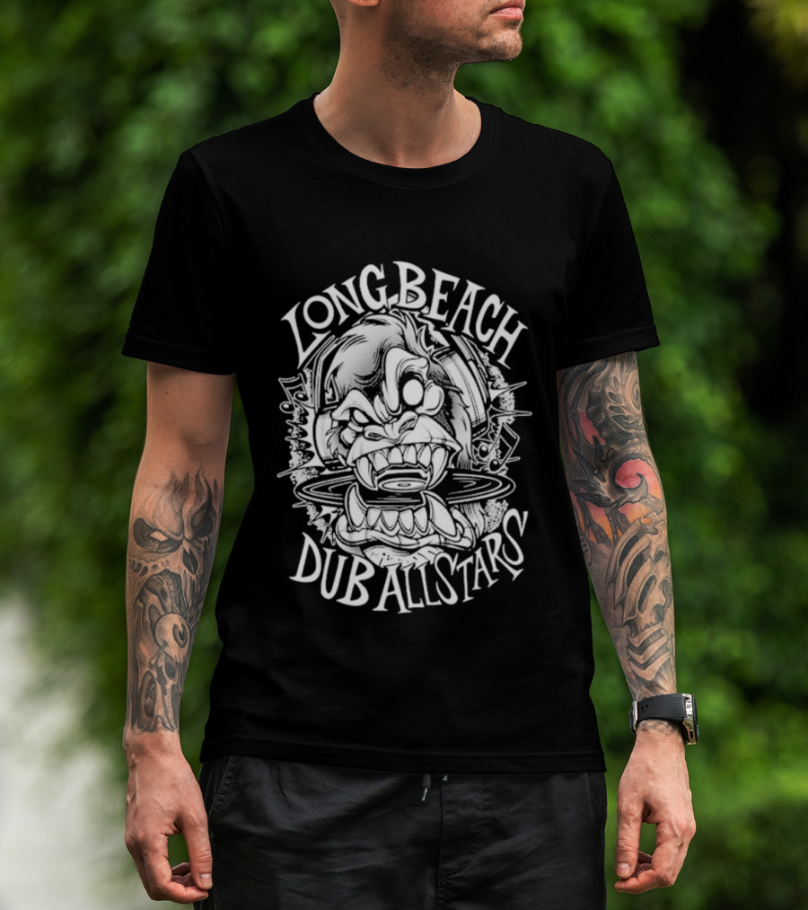 Long Beach Dub Allstars Gorilla Graphic Vintage Style T-Shirt