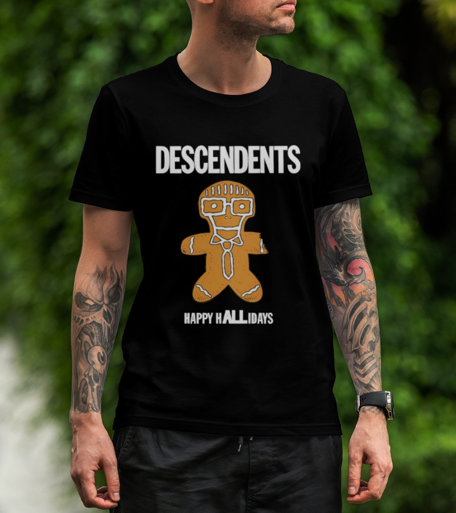 Descendents Happy Hallidays Gingerbread Character T-Shirt