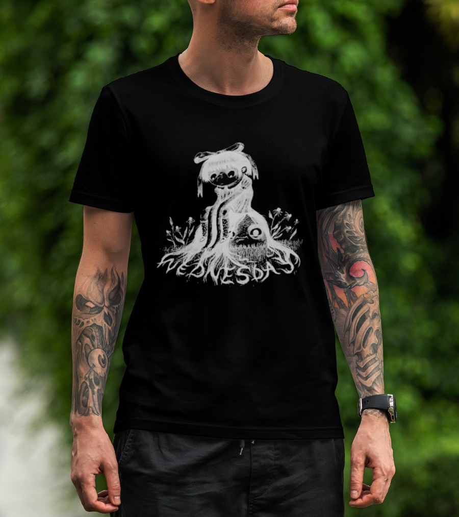 Wednesday Kamila Whimsical Adventure With Ghostly Friends T-Shirt