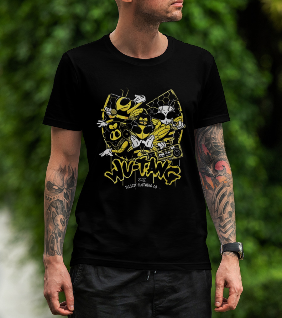 Wu Tang Clan The Final Chamber Black Clothing Co. Bee Mascot T-Shirt