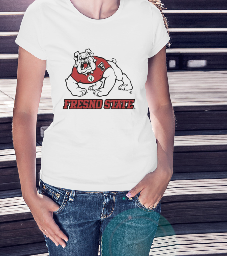 Fresno State Bulldog 4Paw Iconic Mascot Graphic T-Shirt