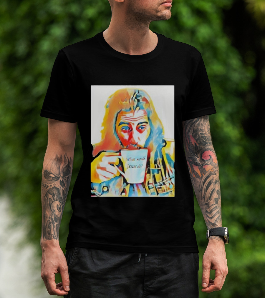 Jonathan Roumie What Would Jesus Do Art Colorful Portrait T-Shirt