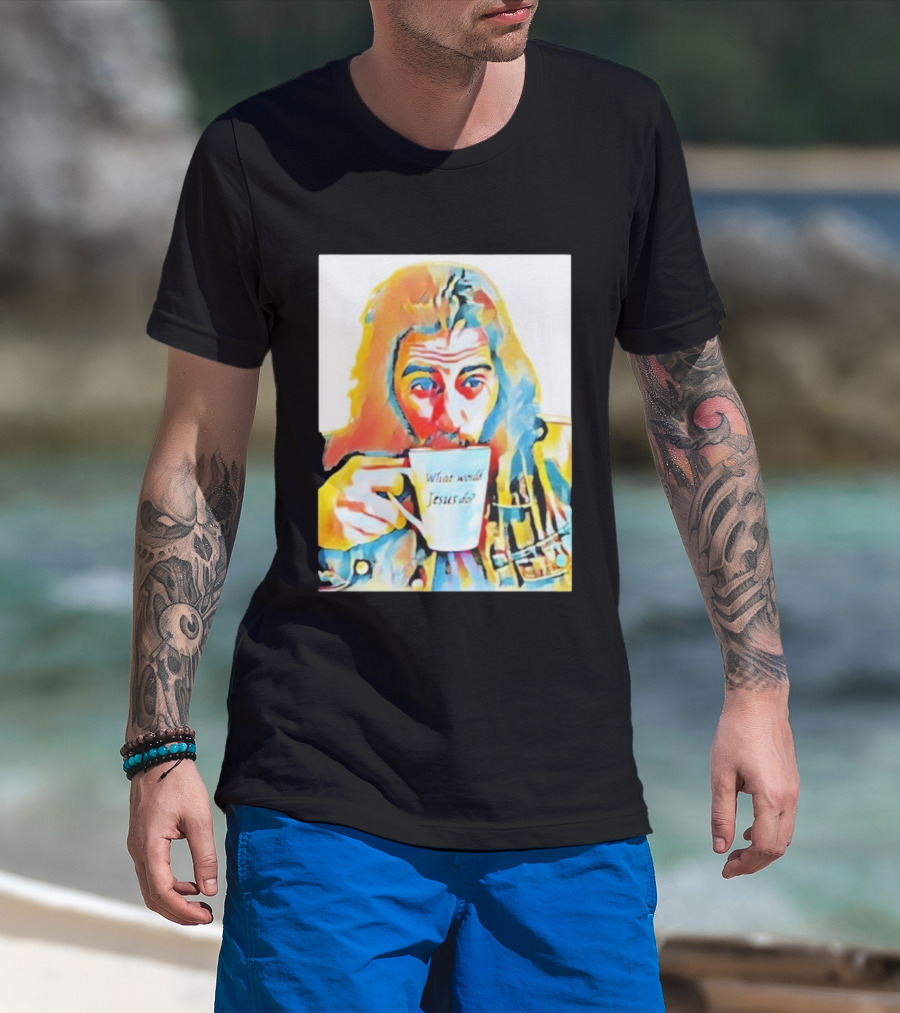 Jonathan Roumie What Would Jesus Do Art Colorful Portrait T-Shirt