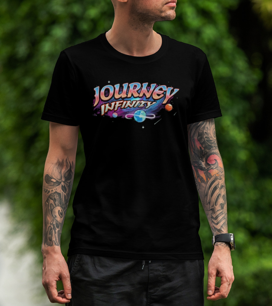 Journey Infinity Space Planets Earth Galaxy Adventure T-Shirt