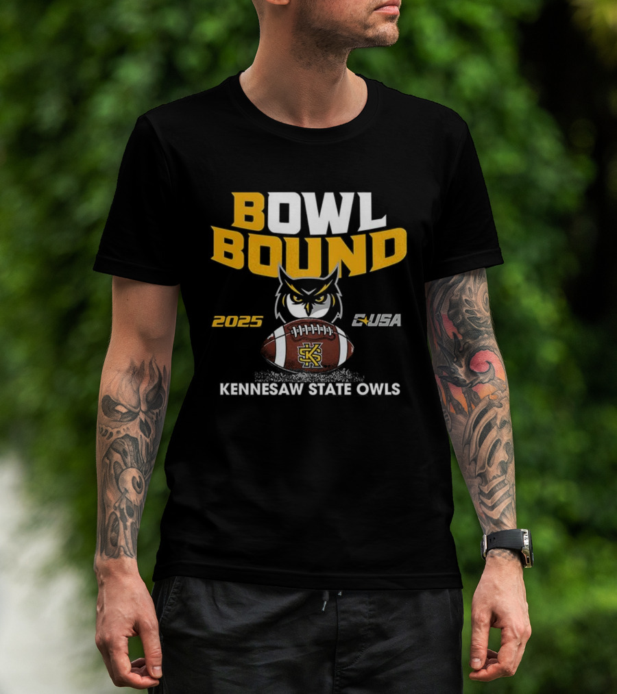 Kennesaw State Owls Bowl Bound 2025 CUSA Football T-Shirt