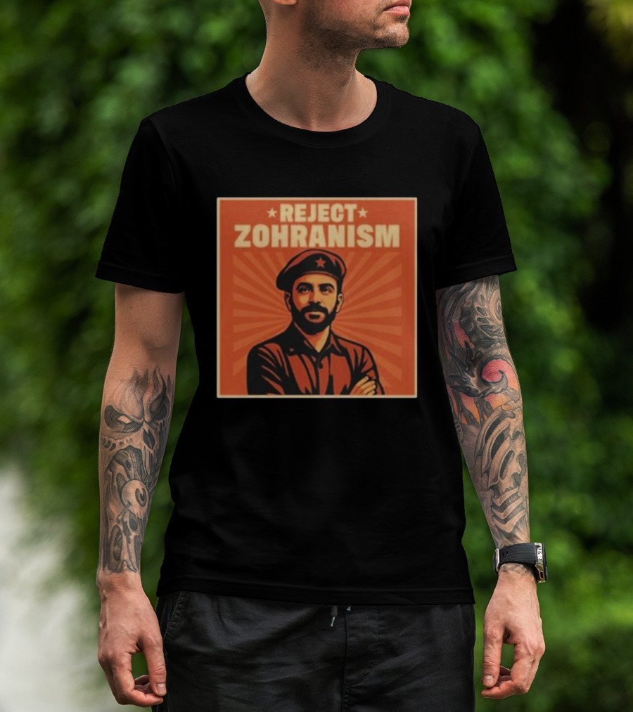 REJECT ZOHRANISM Retro Revolution Style Image T-Shirt