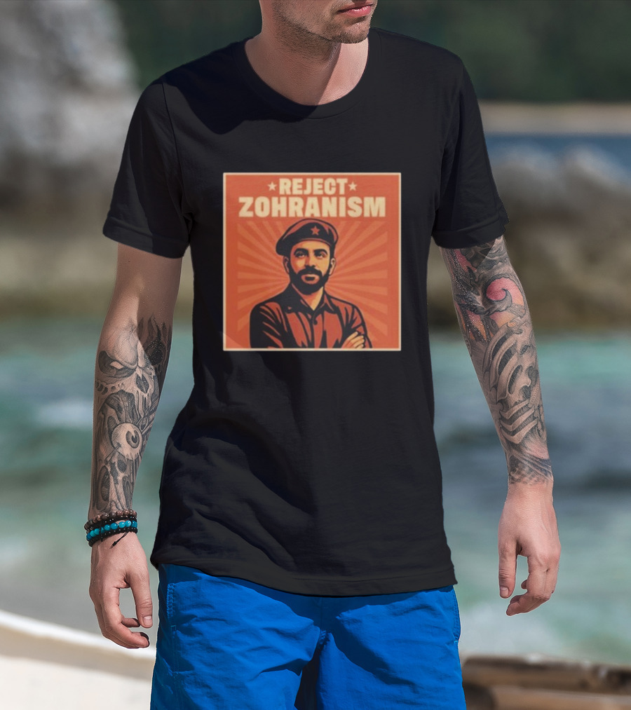REJECT ZOHRANISM Retro Revolution Style Image T-Shirt