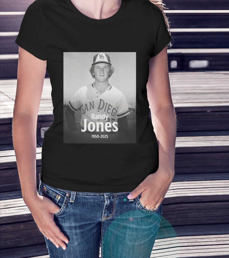 San Diego Randy Jones 1950-2025 SD Padres Baseball Legend T-Shirt