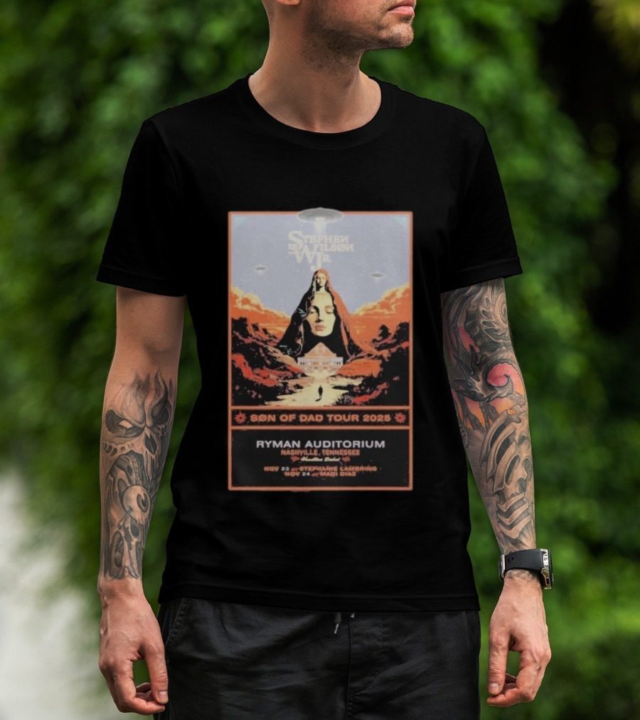 Stephen Wilson Jr. Son Of Dad Tour 2025 Ryman Auditorium Nashville Nov 23-24 Madi Diaz UFO Event T-Shirt