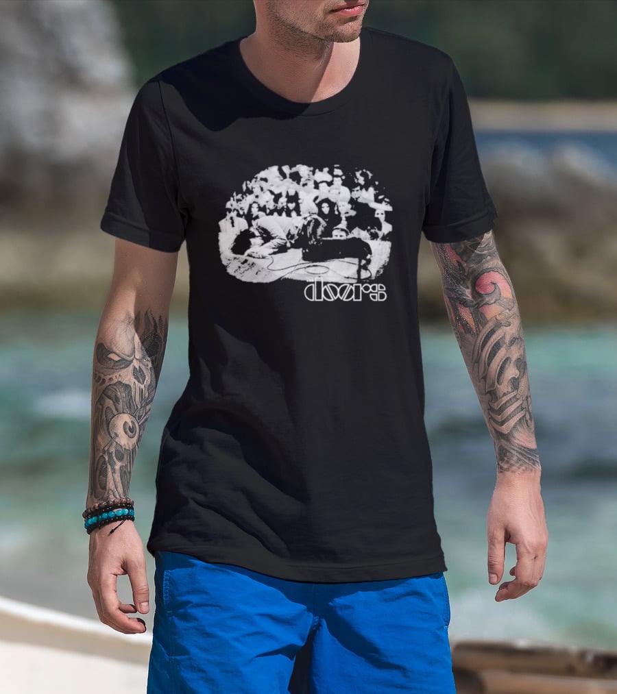 The Doors Jim Morrison Vintage Sleep Crowd T-Shirt