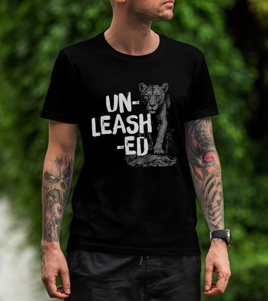 Unleashed Lion Fierce Head Logo T-Shirt
