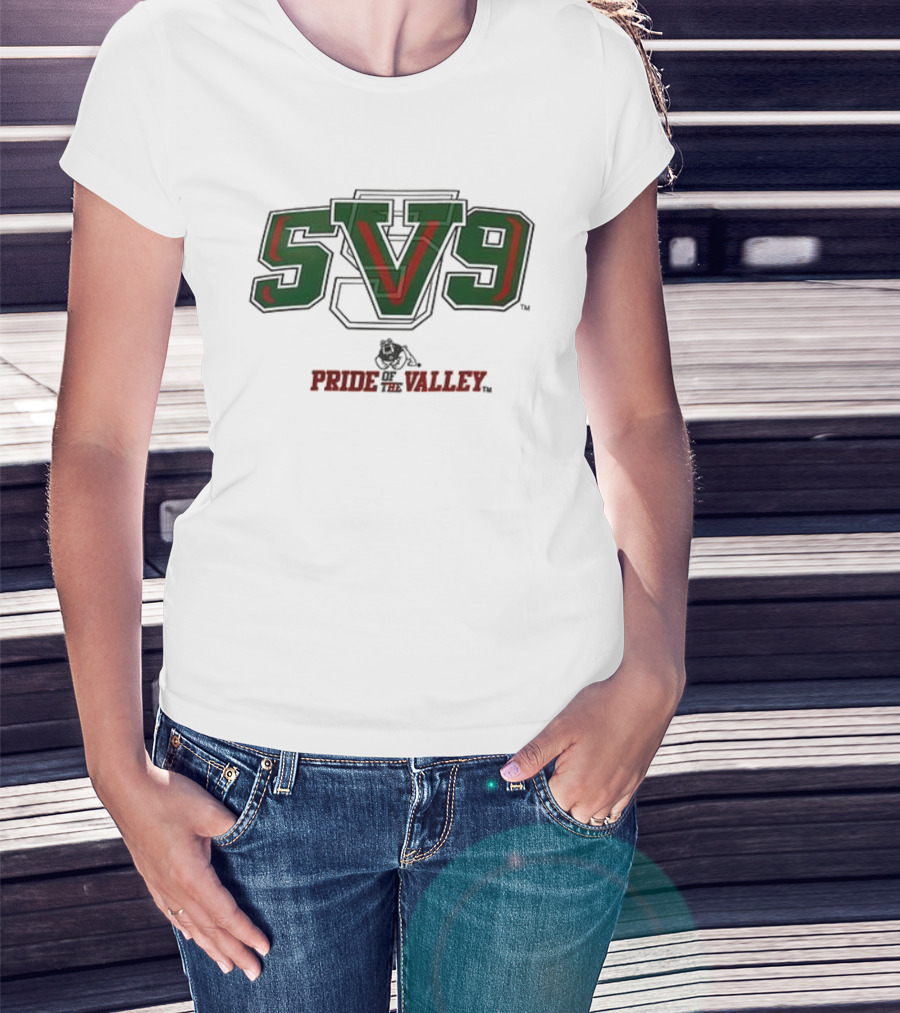 SV9 Pride Of The Valley Fresno State Bulldogs Football T-Shirt
