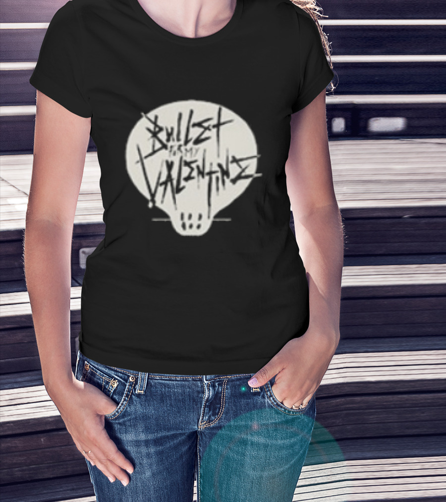 Bullet For My Valentine Bring Out The Knives Skull T-Shirt