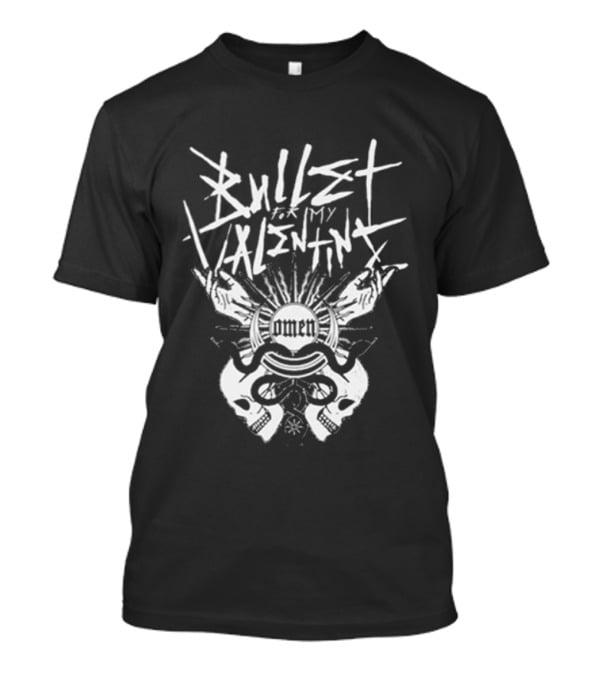 Bullet For My Valentine Omen Skull Graphic T-Shirt