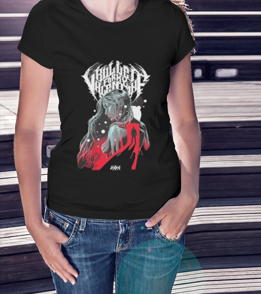 Bullet For My Valentine Poisoned Ascendancy Through The Door Woman Silhouette 2025 T-Shirt