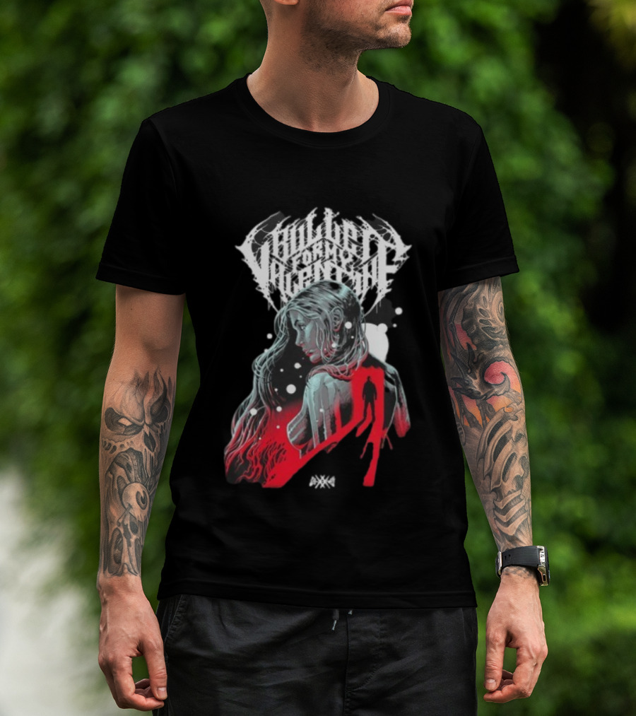 Bullet For My Valentine Poisoned Ascendancy Through The Door Woman Silhouette 2025 T-Shirt