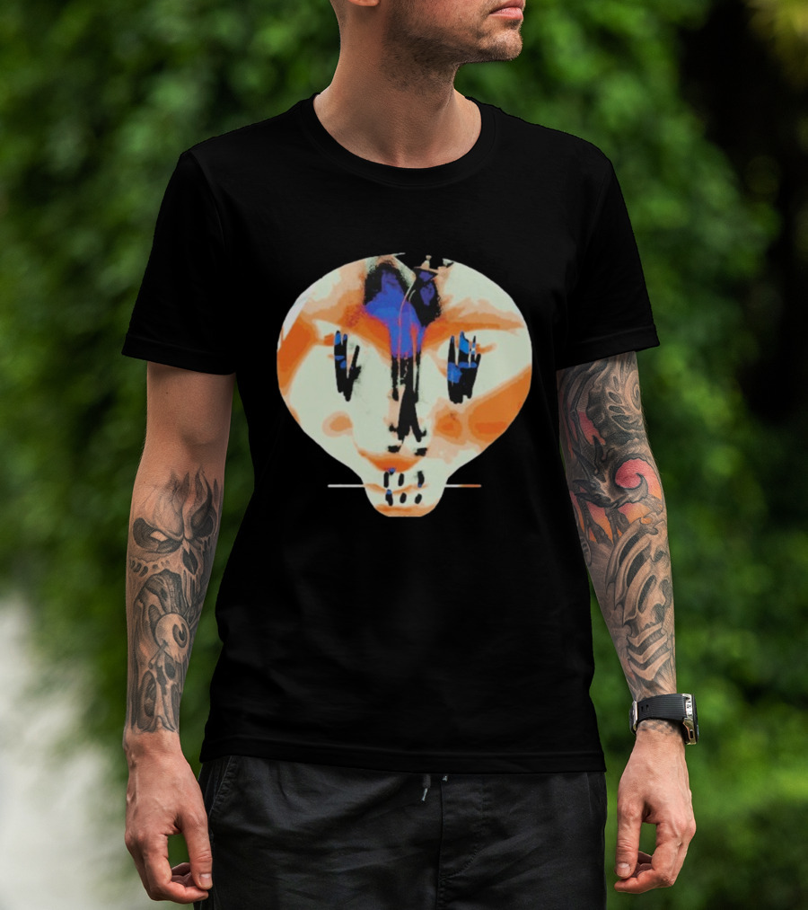 Bullet For My Valentine Skull Infill Abstract Vibrant Style T-Shirt