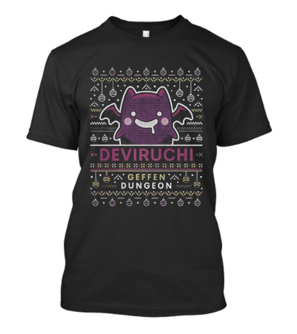 Deviruchi Geffen Dungeon Ugly Christmas Sweater Ornaments T-Shirt