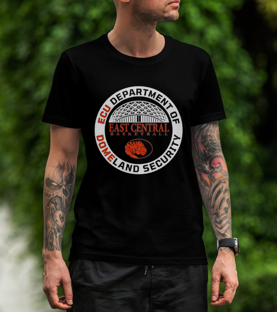 ECU Department Of Domeland Security East Central Basketball Tiger T-Shirt
