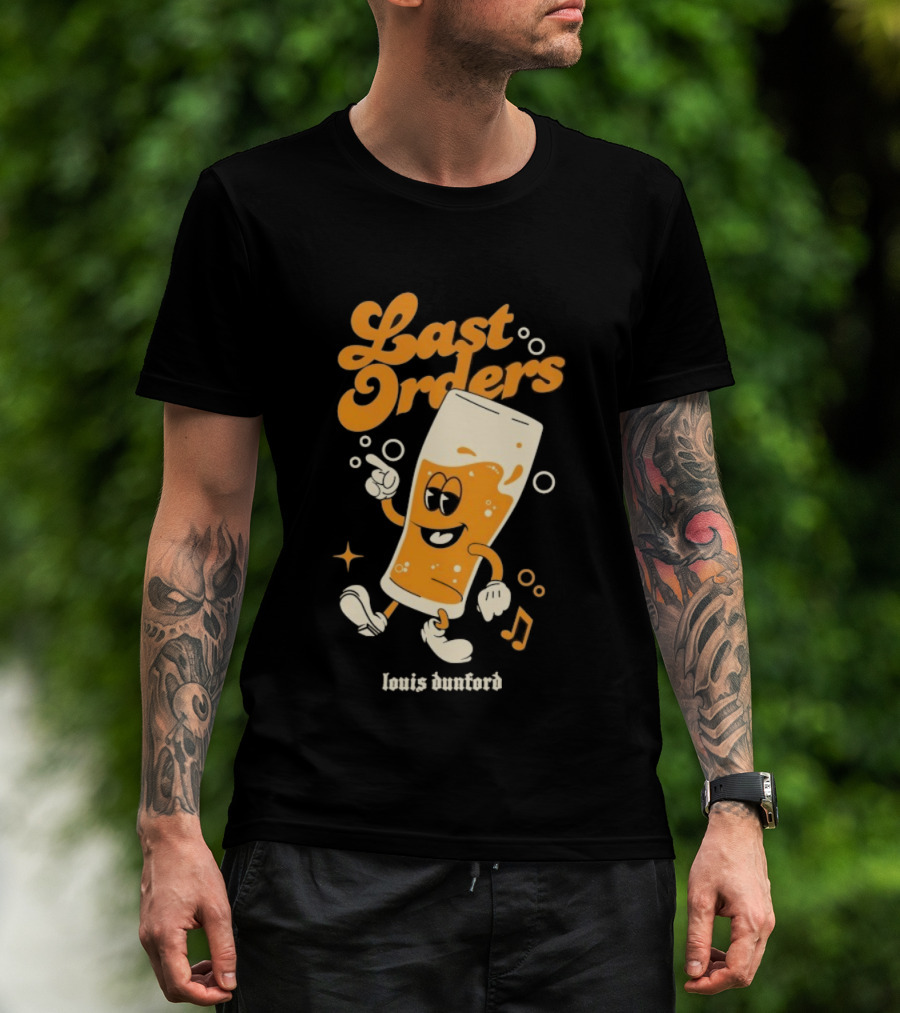 Louis Dunford Last Orders Be Lucky Animated Beer Glass T-Shirt