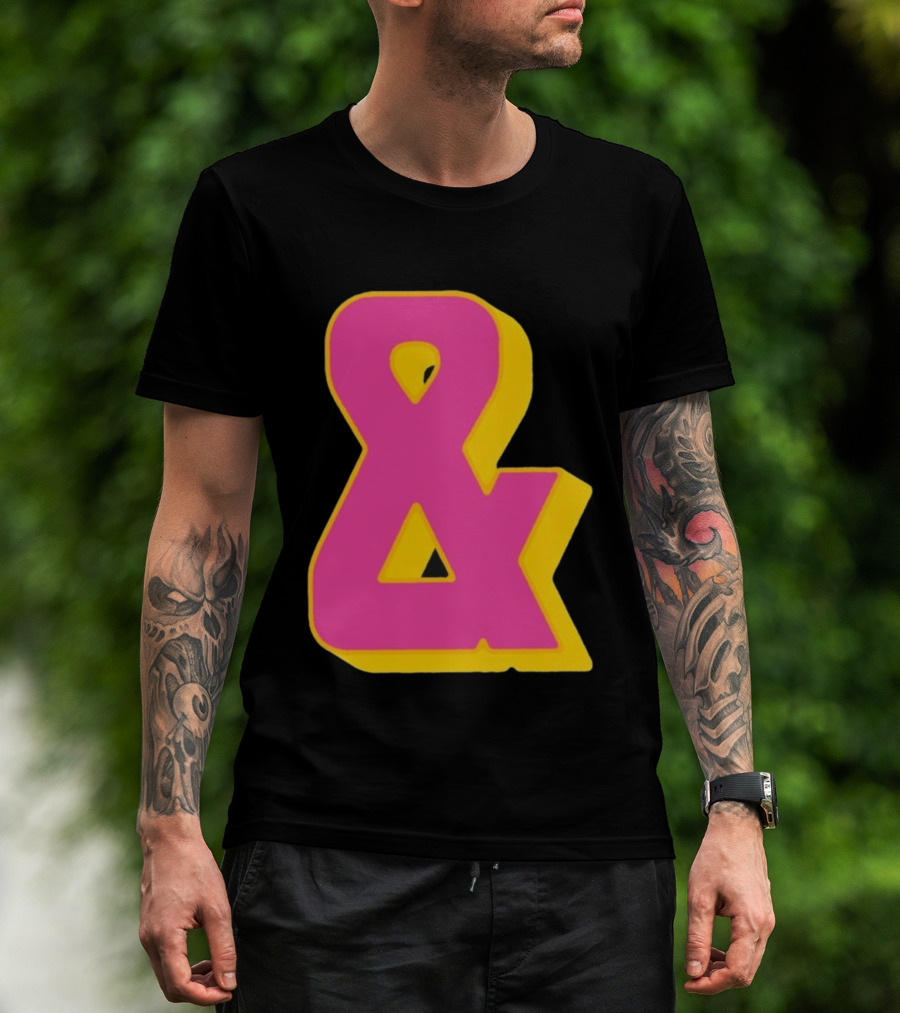 Bastille Presents Faded Ampersand Retro Style T-Shirt