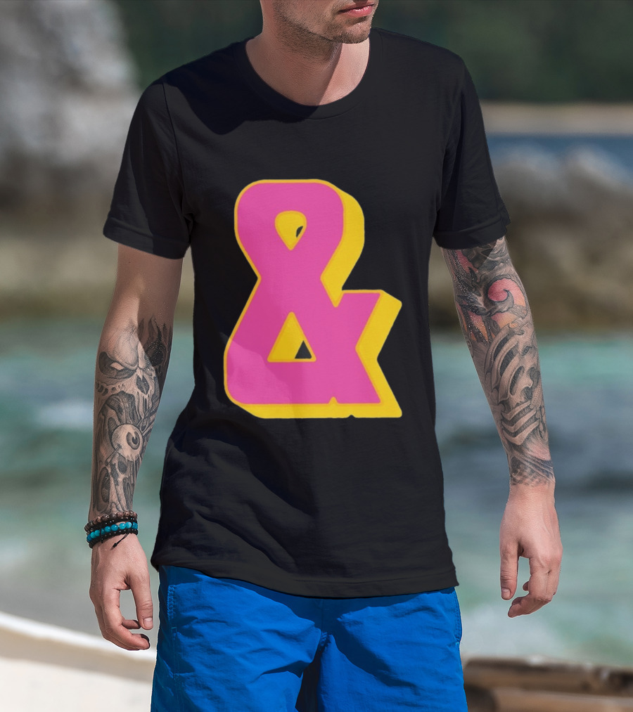 Bastille Presents Faded Ampersand Retro Style T-Shirt