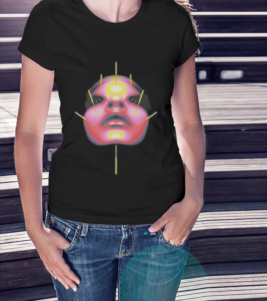 Rico Nasty Lethal Needles Face Art Aesthetic T-Shirt
