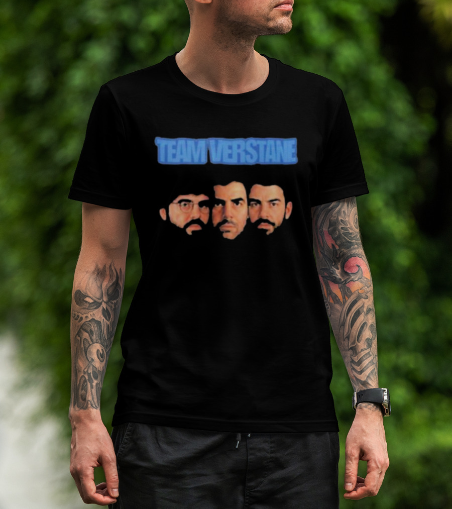 TEAM VERSTANE FACES WITH THREE CHARACTERS T-Shirt